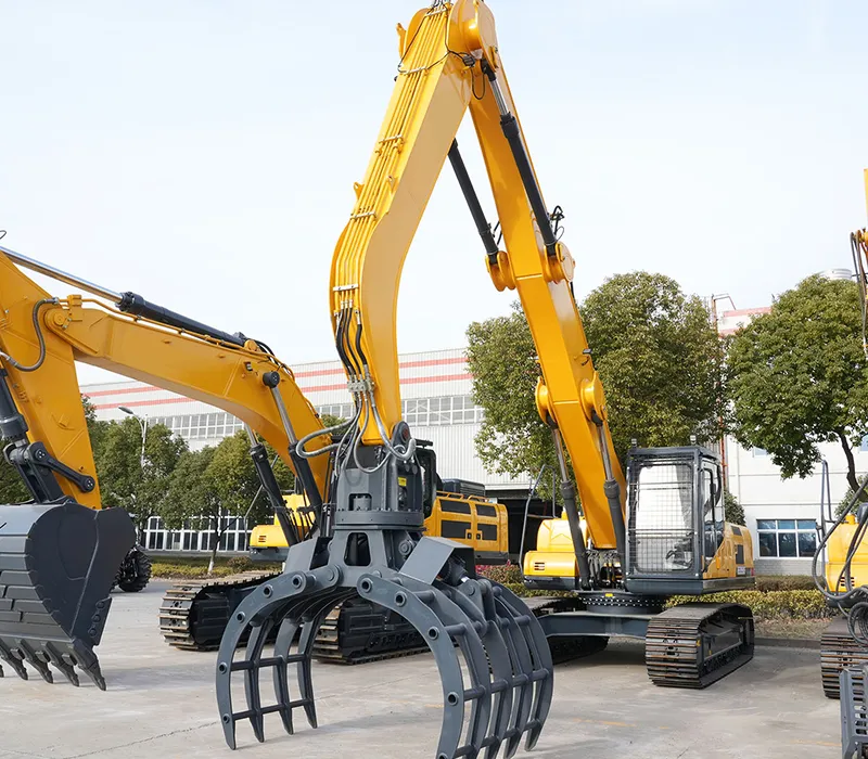 حفار مجنزر مع ملقط لمناولة المواد بكفاءة، ZG210H